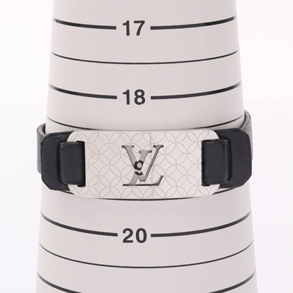 ブラスレ シャンゼリゼ ブレスレット レザー シルバー ブラック ルイヴィトン アクセサリー LOUIS VUITTON