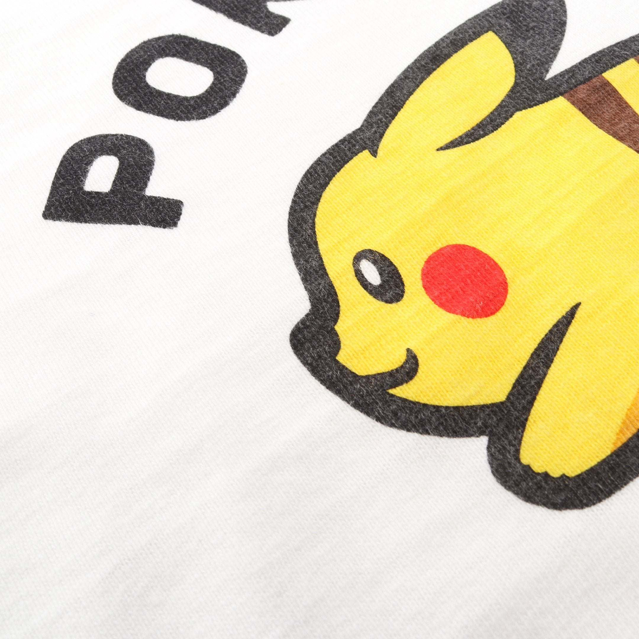 HUMAN MADE × POKEMON ピカチュウ 半袖Tシャツ コットン ホワイト