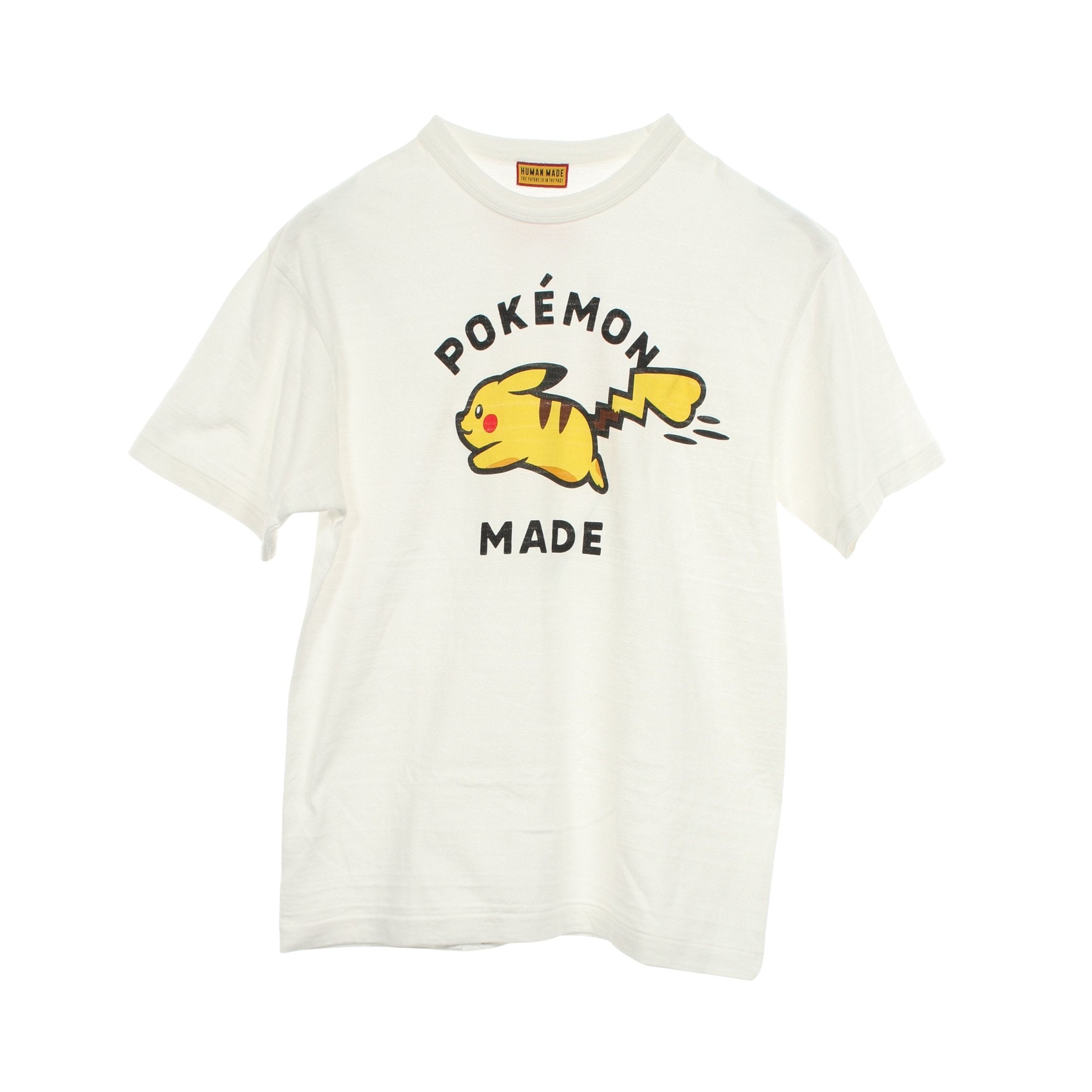 HUMAN MADE × POKEMON ピカチュウ 半袖Tシャツ コットン ホワイト