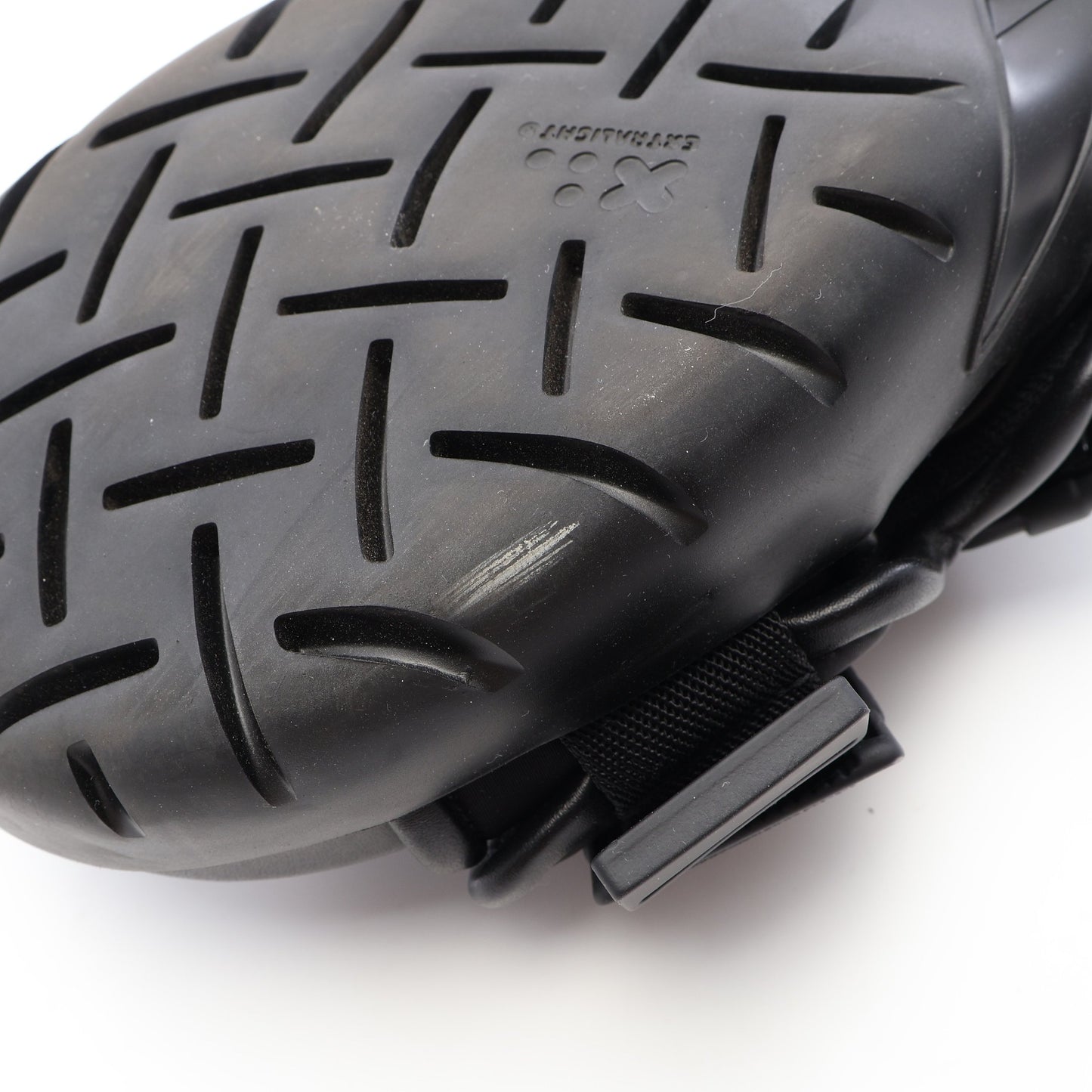 SNAP SLIDE SANDAL スライドサンダル ファブリック レザー ブラック ボッテガヴェネタ