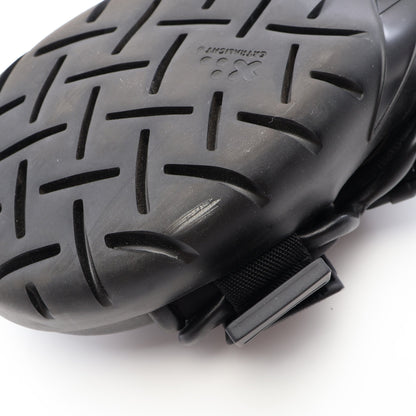 SNAP SLIDE SANDAL スライドサンダル ファブリック レザー ブラック ボッテガヴェネタ