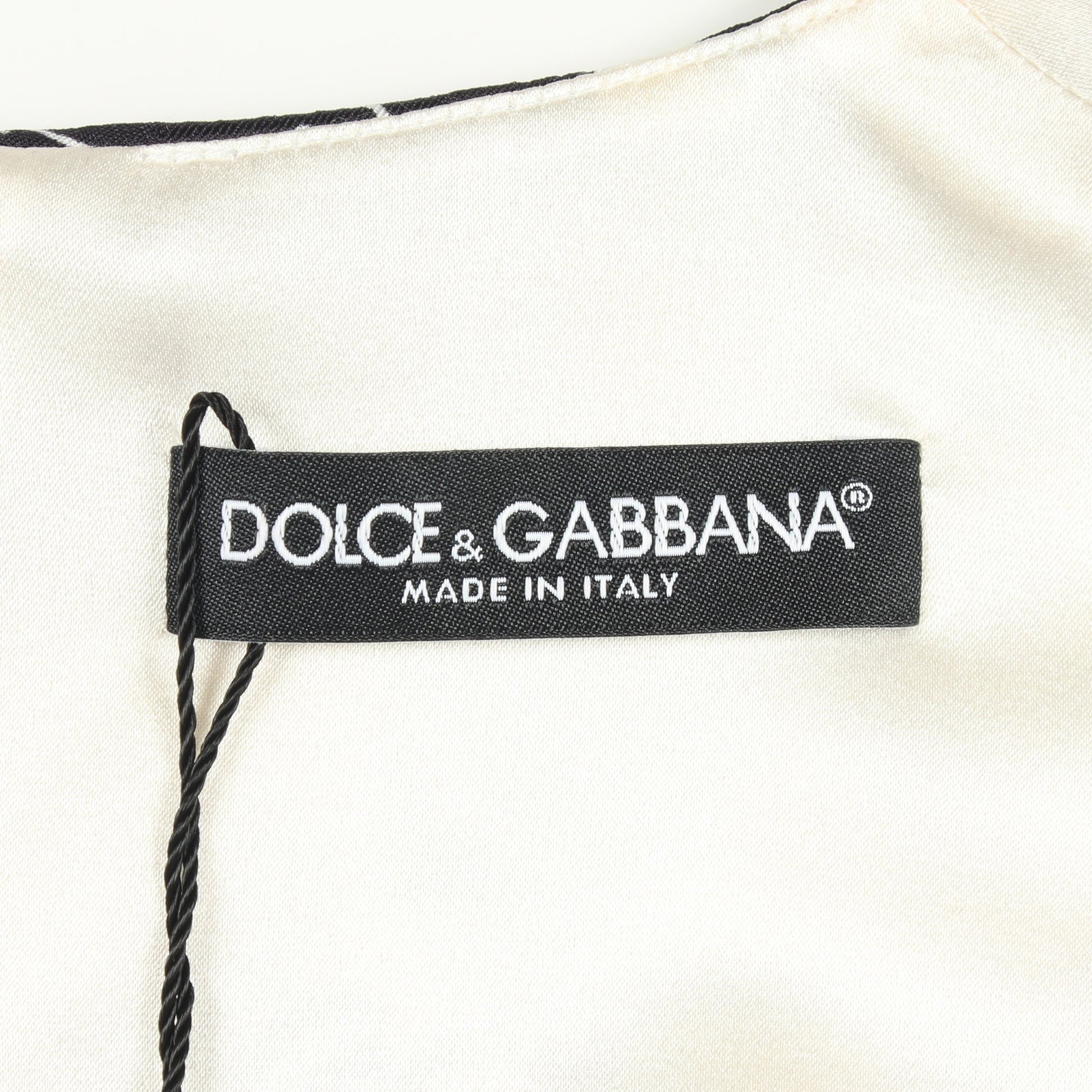 フラワー ノースリーブ ワンピース ビスコース ナイロン ホワイト ブラック マルチカラー ドルチェアンドガッバーナ ワンピース DOLCE&GABBANA