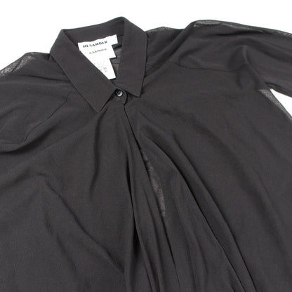 長袖 ブラウス ナイロン ブラック ジルサンダー トップス JIL SANDER