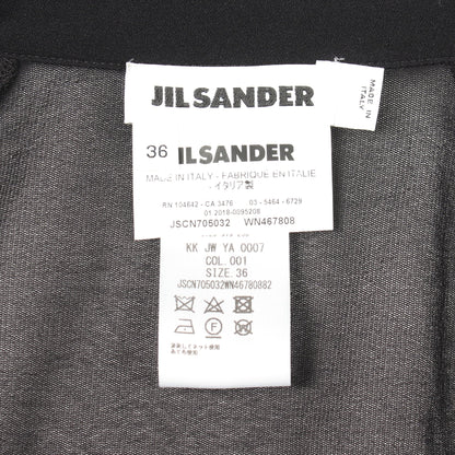 長袖 ブラウス ナイロン ブラック ジルサンダー トップス JIL SANDER