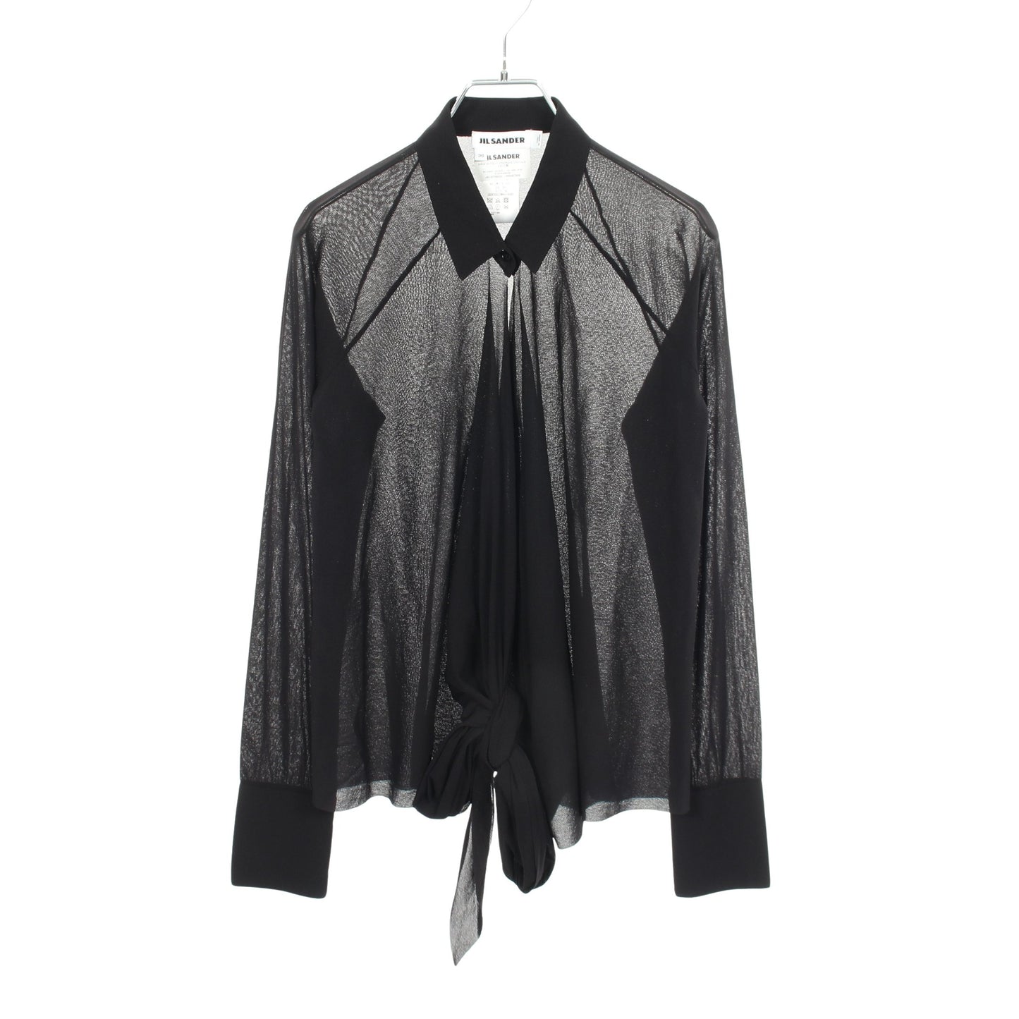 長袖 ブラウス ナイロン ブラック ジルサンダー トップス JIL SANDER