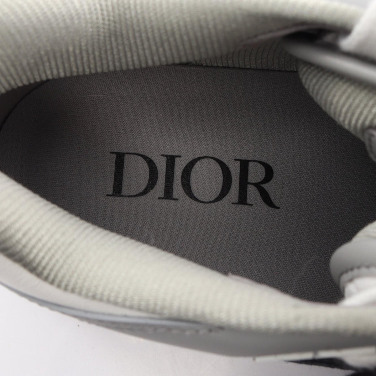 B57 CDロゴ スニーカー レザー ホワイト グレー ディオール シューズ DIOR