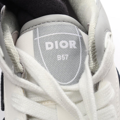 B57 CDロゴ スニーカー レザー ホワイト グレー ディオール シューズ DIOR