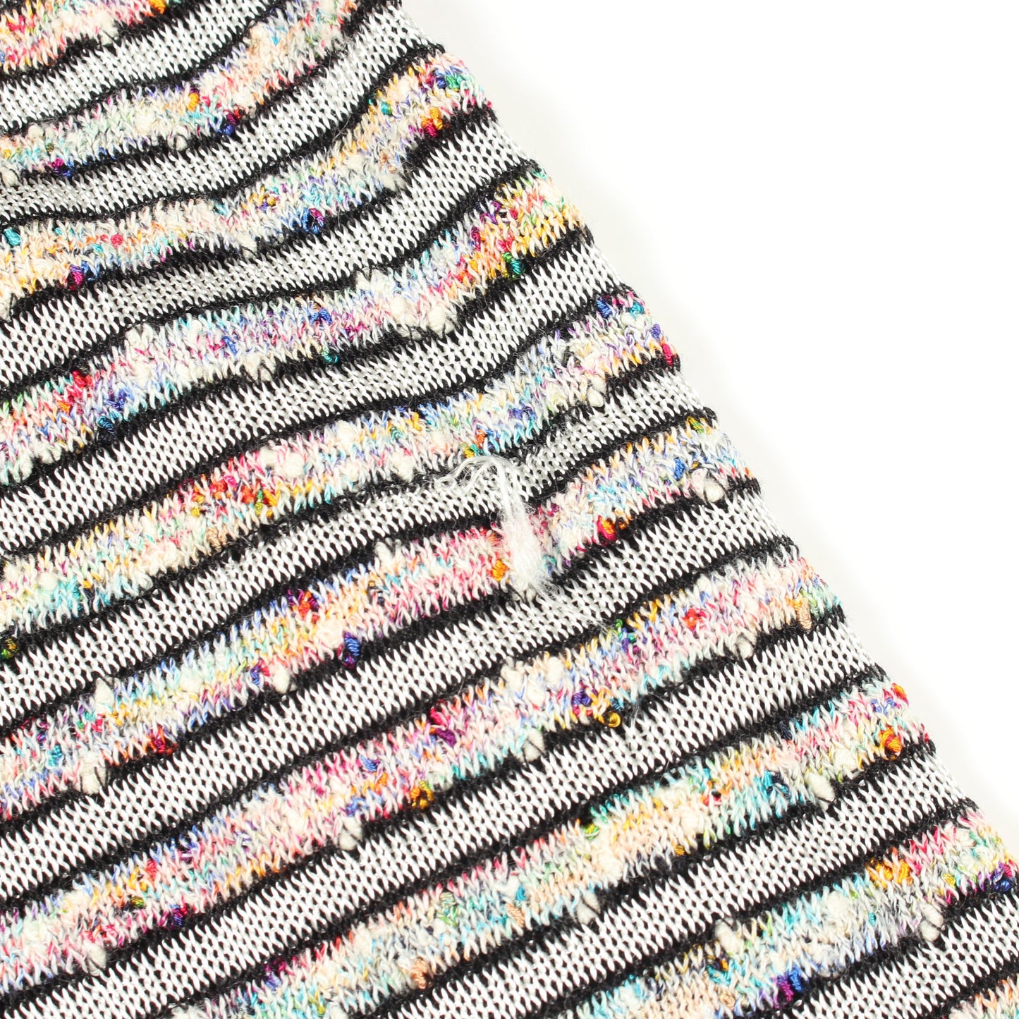 ノースリーブ ボーダー ニットワンピース レーヨン コットン ホワイト ブラック マルチカラー シャネル ワンピース CHANEL