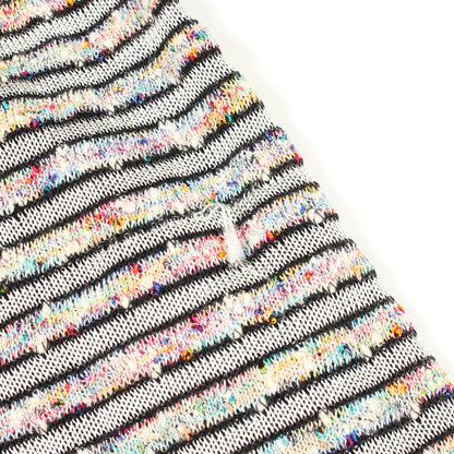 ノースリーブ ボーダー ニットワンピース レーヨン コットン ホワイト ブラック マルチカラー シャネル ワンピース CHANEL
