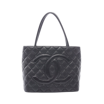 復刻トート ハンドバッグ トートバッグ キャビアスキン ブラック シルバー金具 シャネル バッグ CHANEL