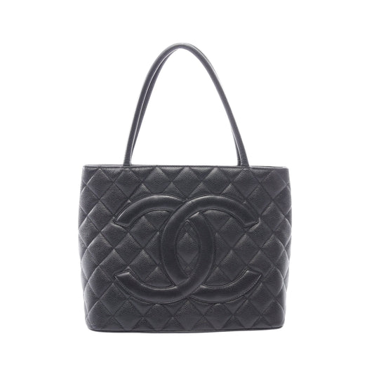 復刻トート ハンドバッグ トートバッグ キャビアスキン ブラック シルバー金具 シャネル バッグ CHANEL