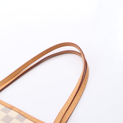 ネヴァーフルMM ダミエアズール ローズバレリーヌ ショルダーバッグ トートバッグ PVC レザー ホワイト ルイヴィトン バッグ LOUIS VUITTON