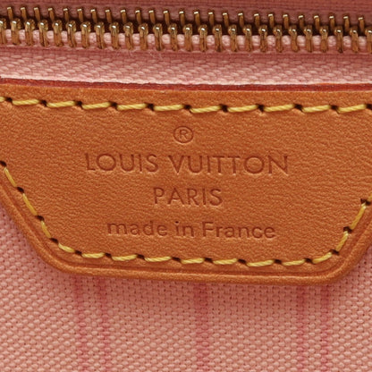 ネヴァーフルMM ダミエアズール ローズバレリーヌ ショルダーバッグ トートバッグ PVC レザー ホワイト ルイヴィトン バッグ LOUIS VUITTON