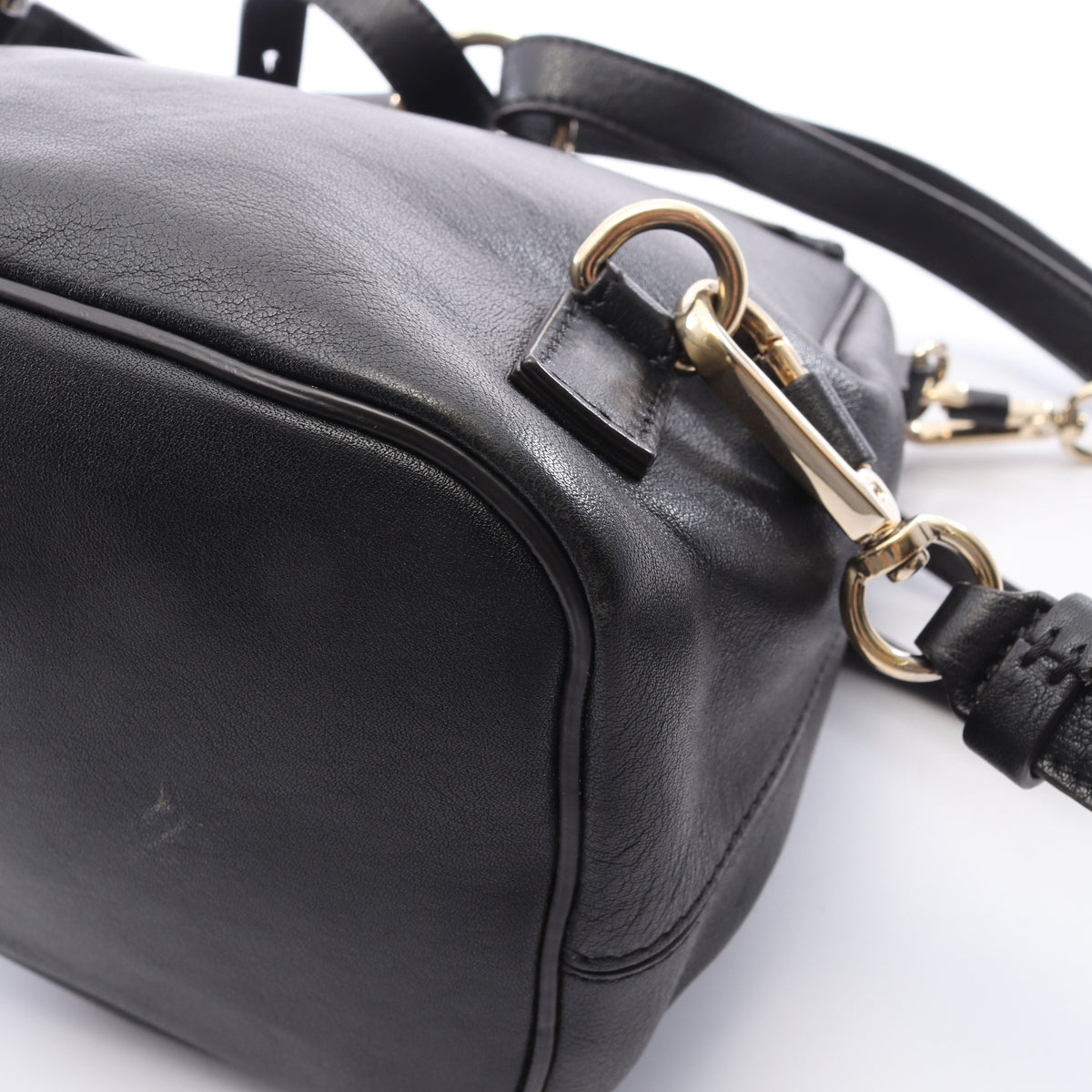 FAYE MINI フェイ ミニ 2WAY ミニリュック レザー スエード ブラック クロエ バッグ Chloe