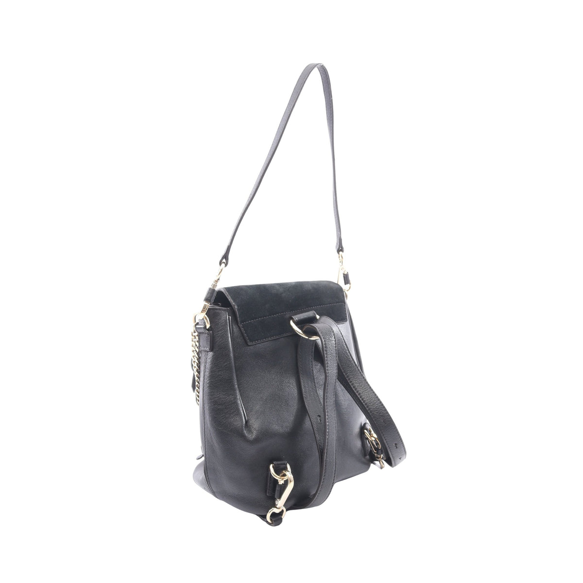 FAYE MINI フェイ ミニ 2WAY ミニリュック レザー スエード ブラック クロエ バッグ Chloe
