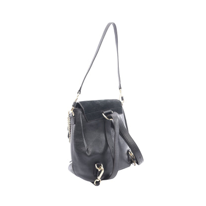 FAYE MINI フェイ ミニ 2WAY ミニリュック レザー スエード ブラック クロエ バッグ Chloe