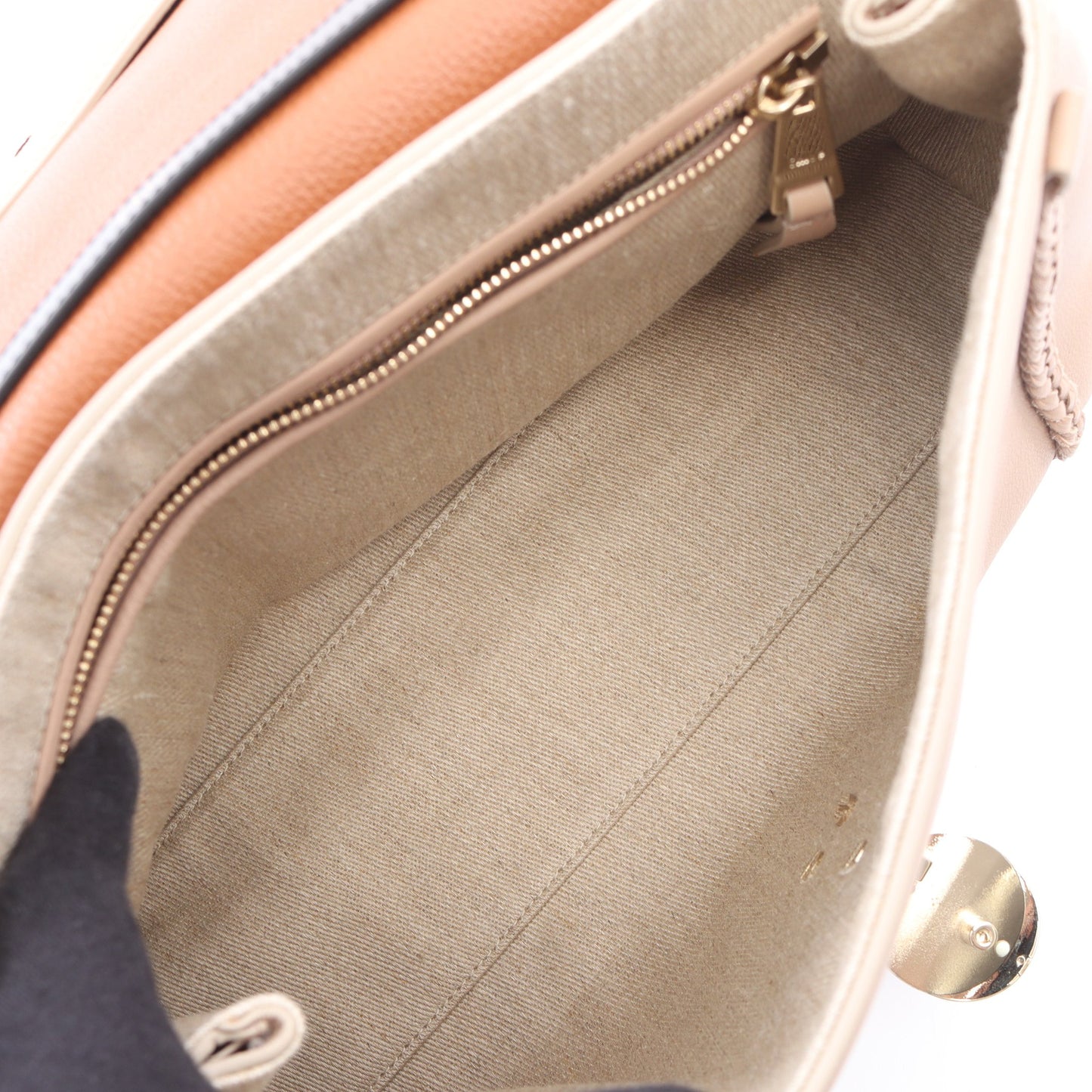 PENELOPE ペネロペ ミディアム 2WAY ショルダーバッグ レザー ピンクベージュ クロエ