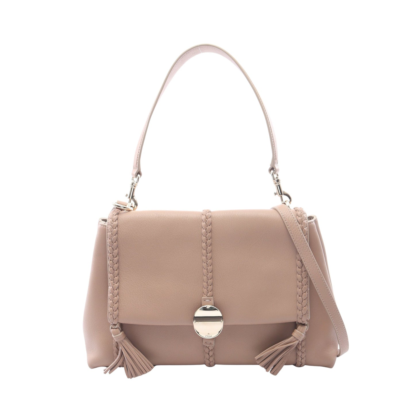 PENELOPE ペネロペ ミディアム 2WAY ショルダーバッグ レザー ピンクベージュ クロエ