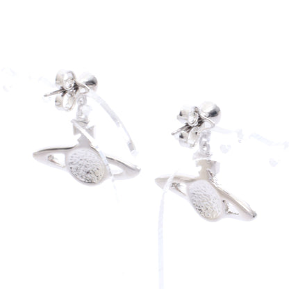 MINI BAS RELIEF DROP EARRINGS ミニ バス レリーフ ドロップ ピアス ラインストーン シルバー ライトパープル ヴィヴィアンウエストウッド アクセサリー Vivienne Westwood