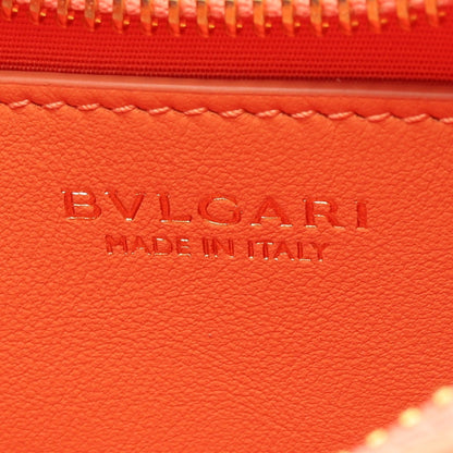 セルペンティ エリプス スモール 2WAY ショルダーバッグ レザー コーラルオレンジ ブルガリ バッグ BVLGARI