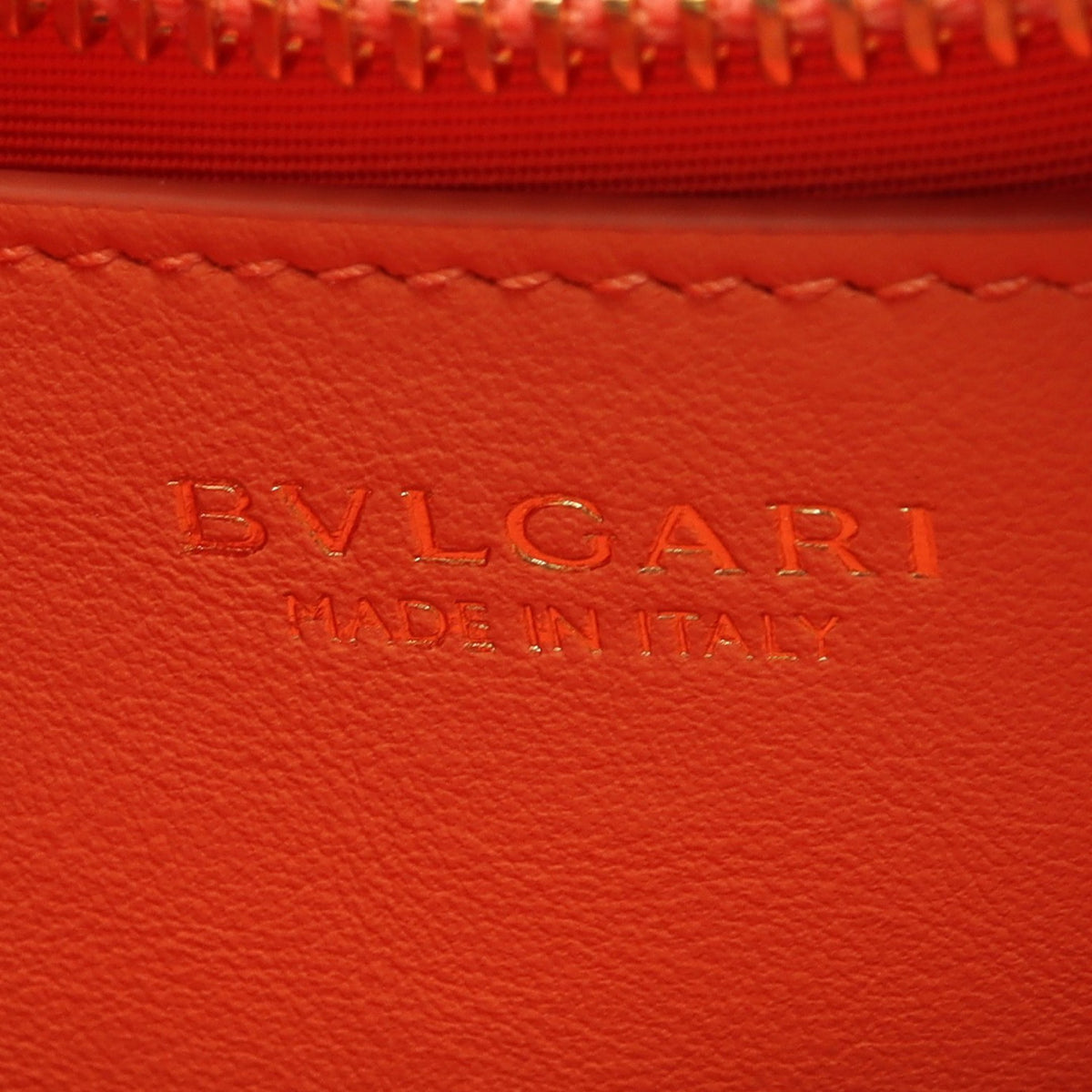 セルペンティ エリプス スモール 2WAY ショルダーバッグ レザー コーラルオレンジ ブルガリ バッグ BVLGARI