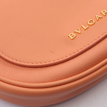 セルペンティ エリプス スモール 2WAY ショルダーバッグ レザー コーラルオレンジ ブルガリ バッグ BVLGARI