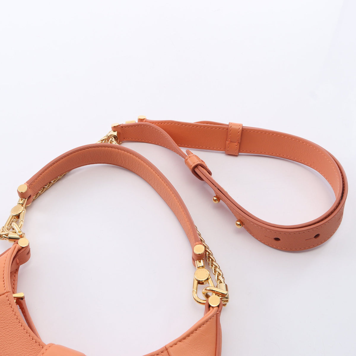 セルペンティ エリプス スモール 2WAY ショルダーバッグ レザー コーラルオレンジ ブルガリ バッグ BVLGARI