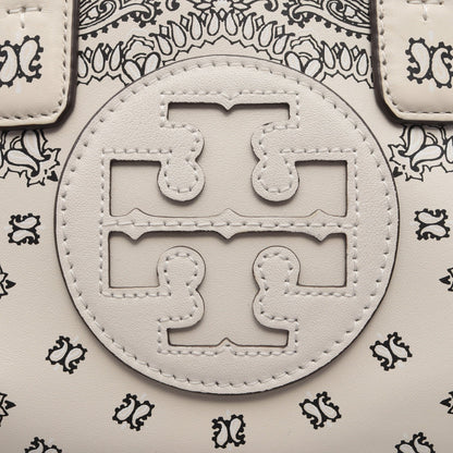 ELLA MICRO TOTE エラ マイクロ トート ペイズリー 2WAY ハンドバッグ レザー ホワイト ブラック トリーバーチ バッグ TORY BURCH
