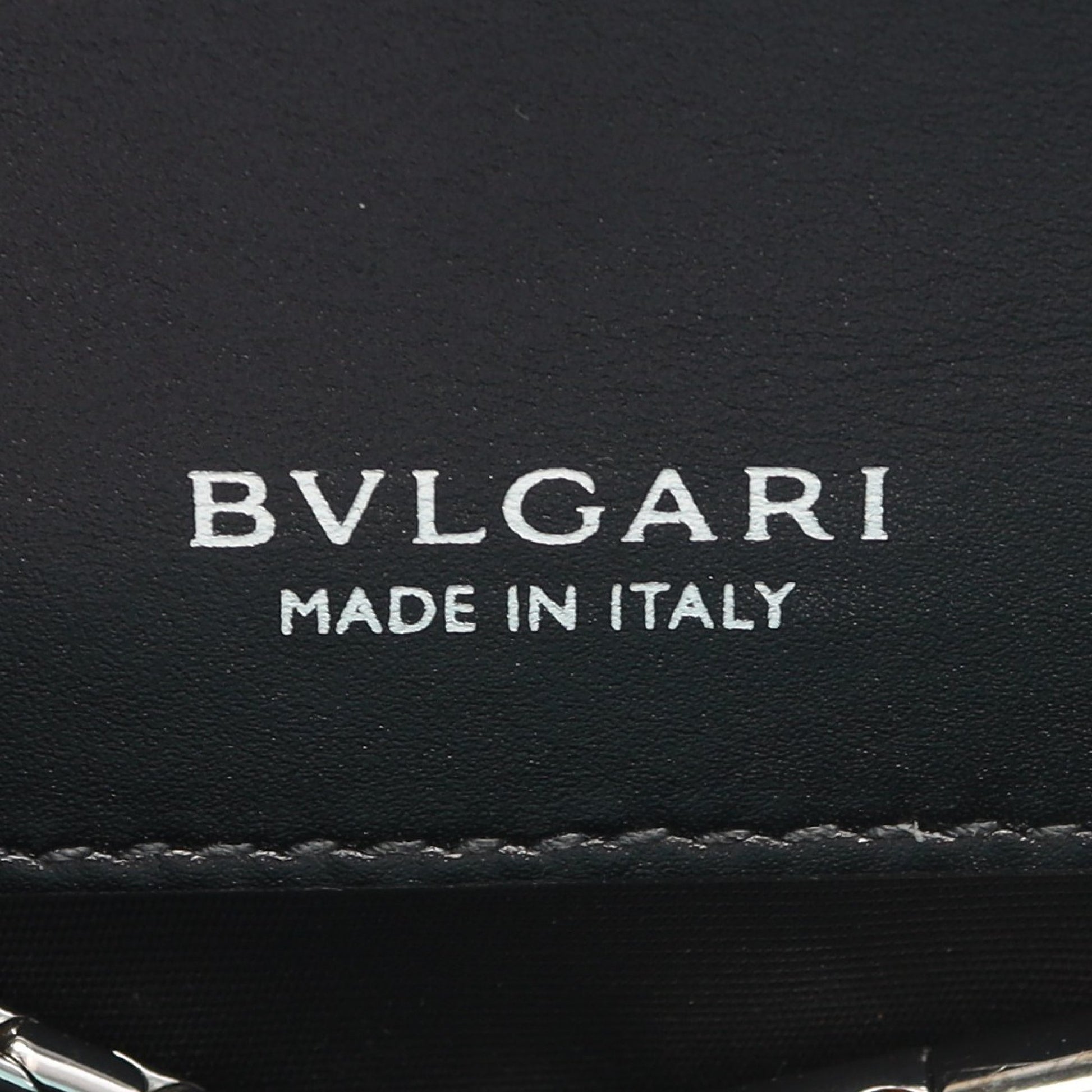 セルペンティ フォーエバー チェーンショルダーバッグ エナメルレザー ターコイズブルー ブルガリ バッグ BVLGARI