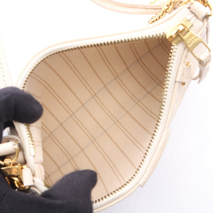 イージーポーチ モノグラムアンプラント クレーム 2WAY チェーンショルダーバッグ レザー アイボリー ルイヴィトン バッグ LOUIS VUITTON