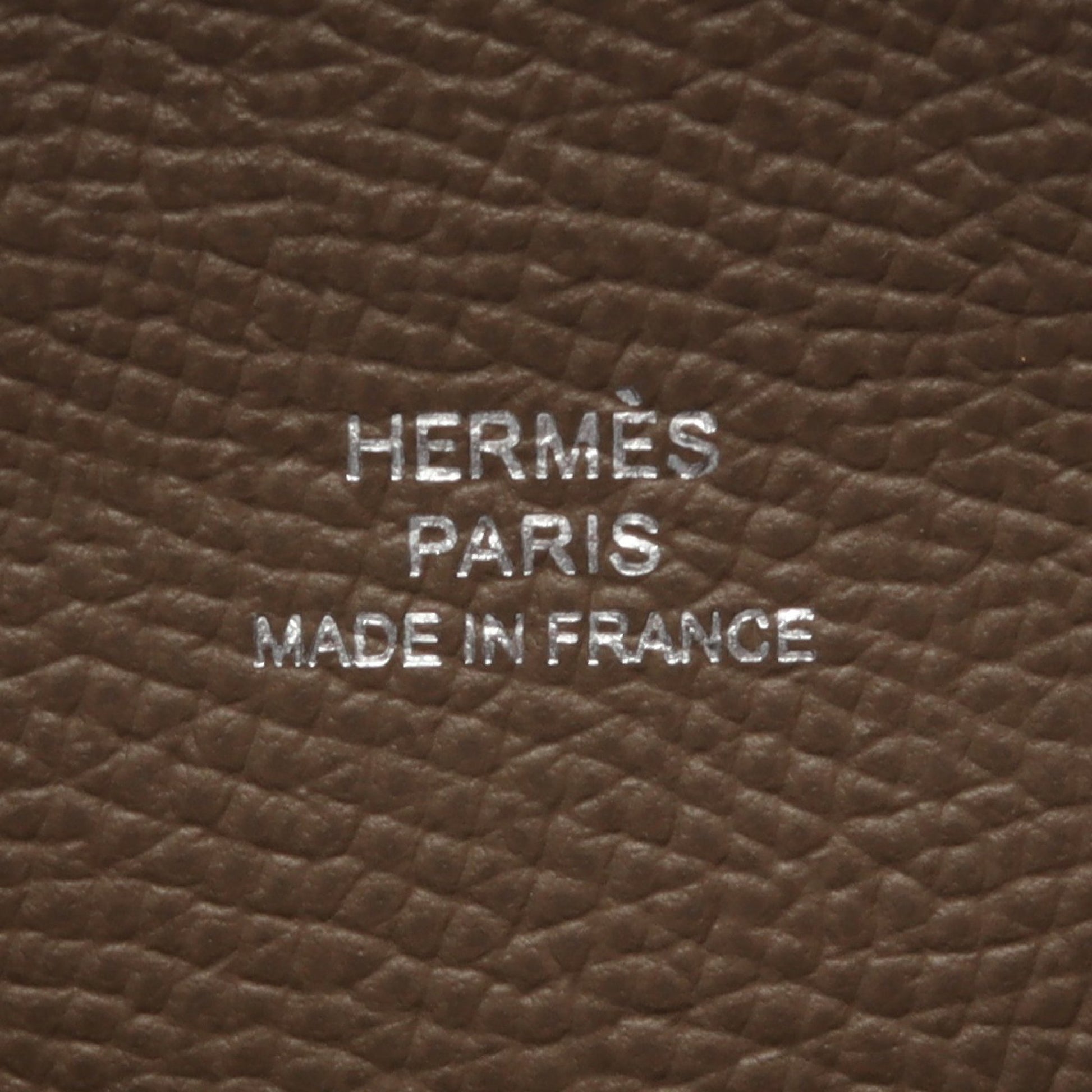 カルヴィ エトゥープ コインケース ヴォーエプソン グレーブラウン シルバー金具 U刻印 エルメス 財布・小物 HERMES