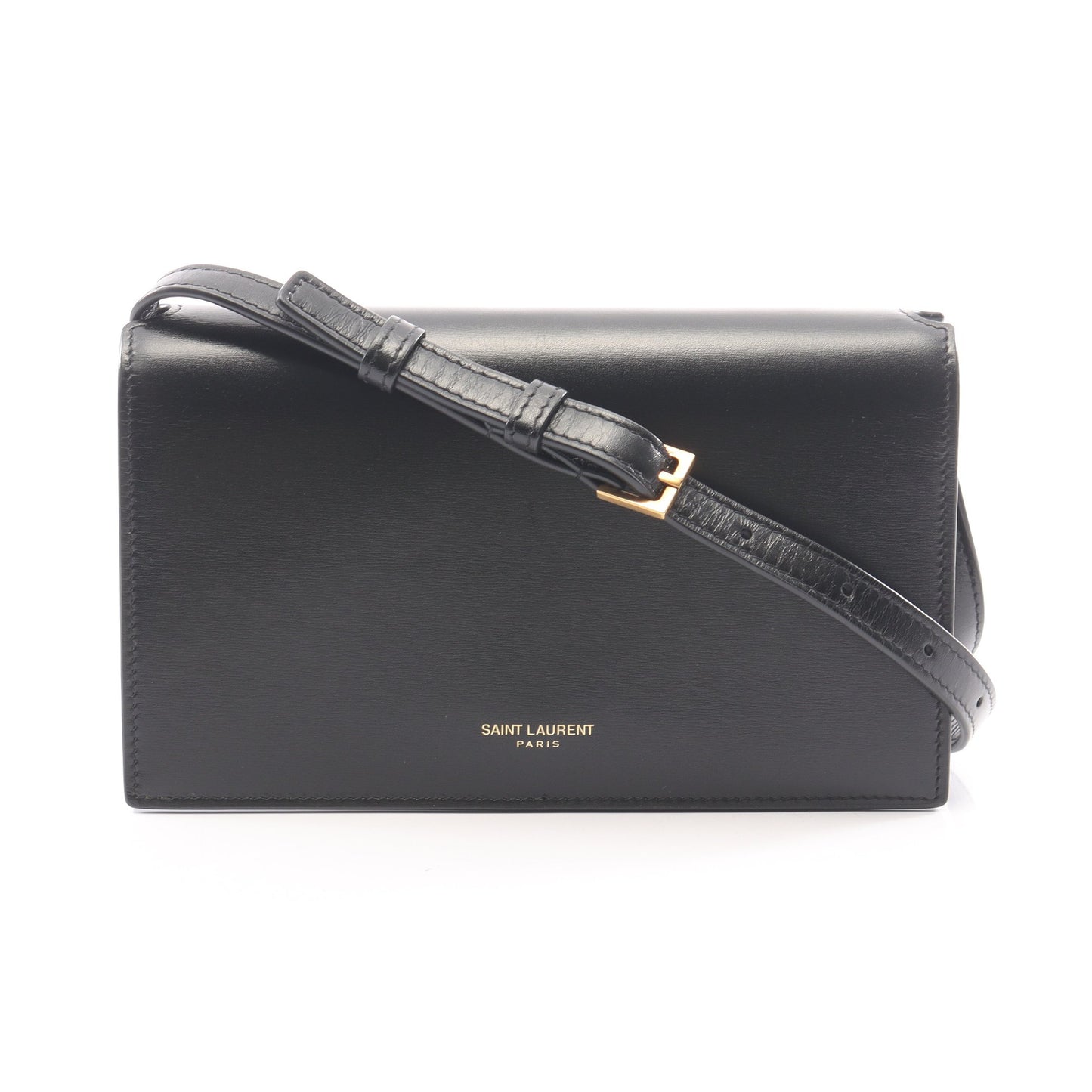 ショルダーバッグ レザー ブラック サンローランパリ バッグ SAINT LAURENT PARIS