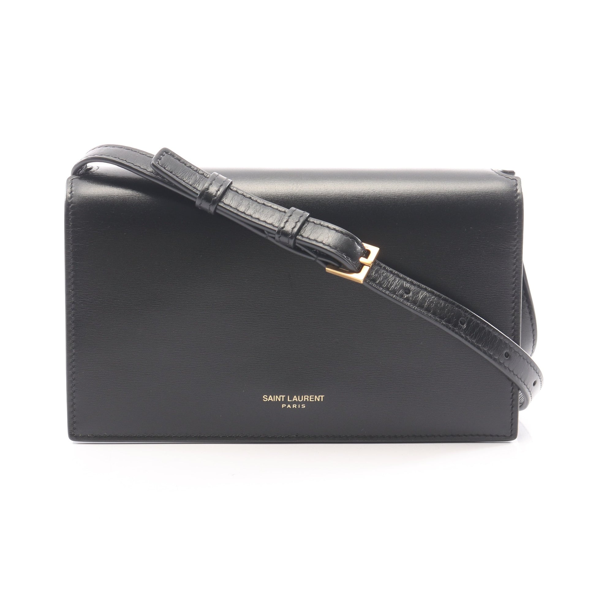 ショルダーバッグ レザー ブラック サンローランパリ バッグ SAINT LAURENT PARIS