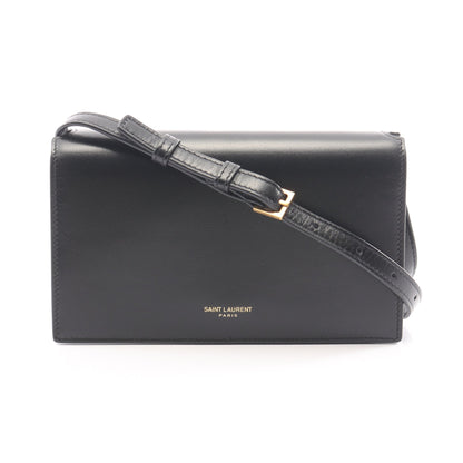 ショルダーバッグ レザー ブラック サンローランパリ バッグ SAINT LAURENT PARIS