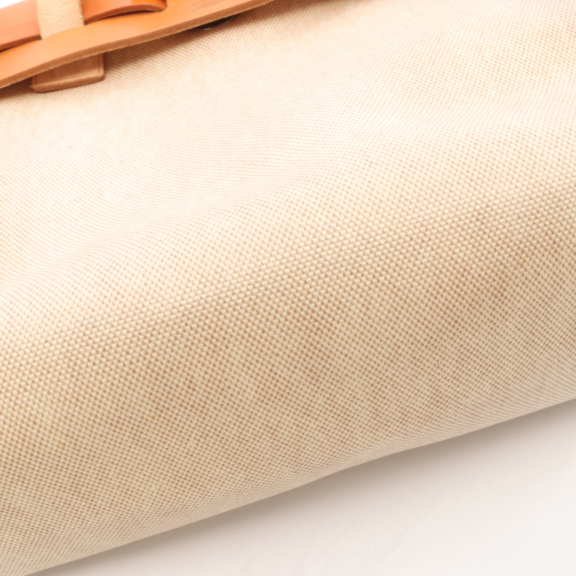 エールバッグ アドPM エクリュ ナチュラル バックパック リュックサック トワルアッシュ ヴァッシュハンター ベージュ ライトブラウン シルバー金具 □D刻印 エルメス バッグ HERMES