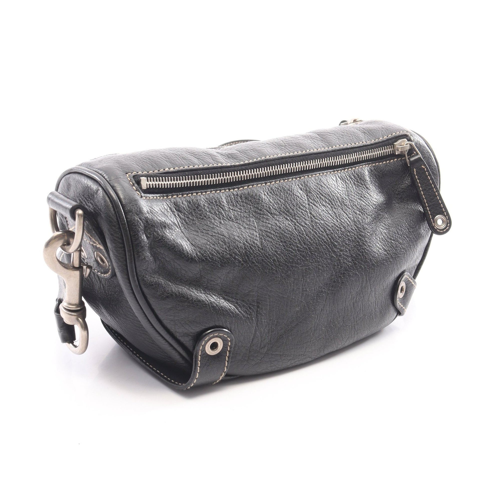 クレスト ショルダーバッグ レザー ブラック グッチ バッグ GUCCI