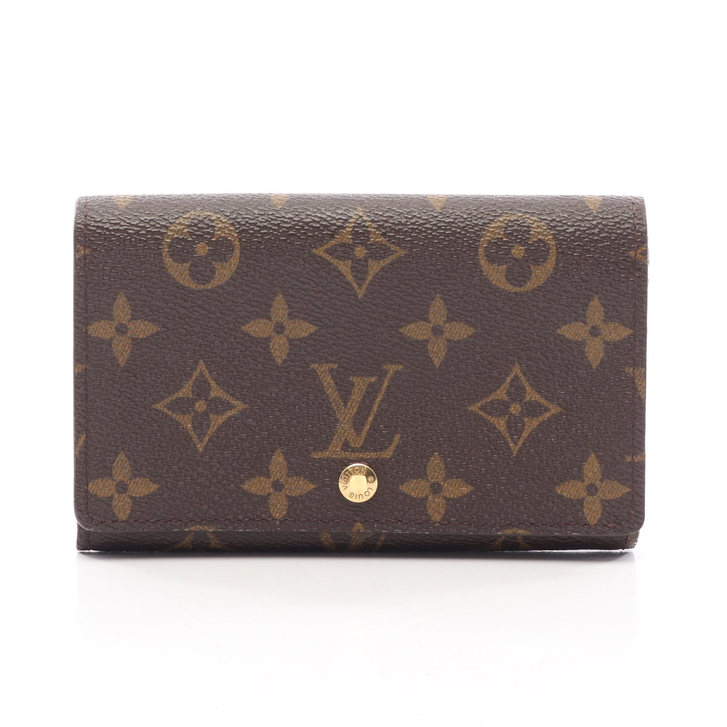 ポルトモネ ビエ トレゾール モノグラム 二つ折り財布 PVC レザー ブラウン ルイヴィトン 財布・小物 LOUIS VUITTON