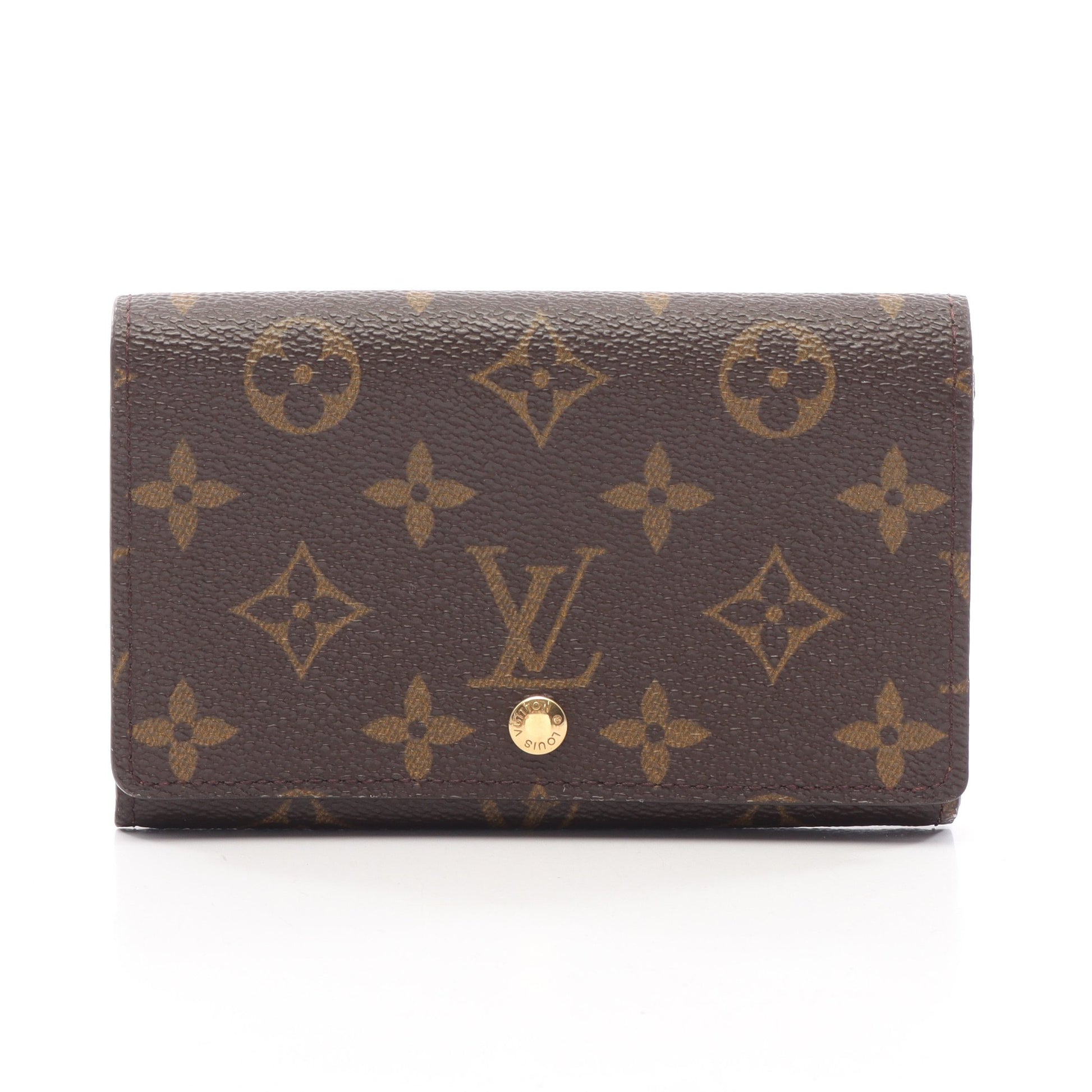 ポルトモネ ビエ トレゾール モノグラム 二つ折り財布 PVC レザー ブラウン ルイヴィトン 財布・小物 LOUIS VUITTON