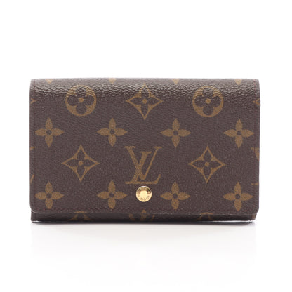 ポルトモネ ビエ トレゾール モノグラム 二つ折り財布 PVC レザー ブラウン ルイヴィトン 財布・小物 LOUIS VUITTON