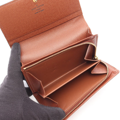 ポルトモネ ビエ トレゾール モノグラム 二つ折り財布 PVC レザー ブラウン ルイヴィトン 財布・小物 LOUIS VUITTON