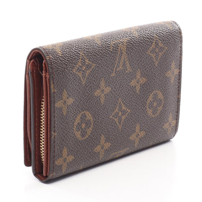 ポルトモネ ビエ トレゾール モノグラム 二つ折り財布 PVC レザー ブラウン ルイヴィトン 財布・小物 LOUIS VUITTON