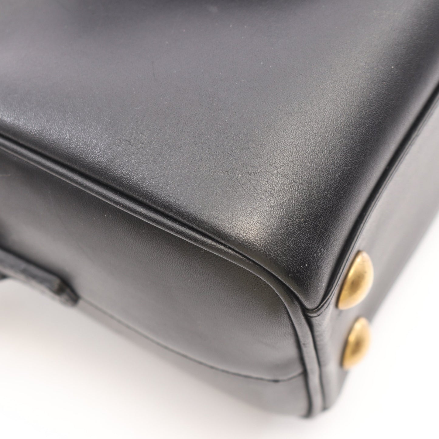 ベイビーダッフル 2WAY ハンドバッグ レザー ブラック サンローランパリ バッグ SAINT LAURENT PARIS