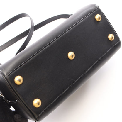 ベイビーダッフル 2WAY ハンドバッグ レザー ブラック サンローランパリ バッグ SAINT LAURENT PARIS