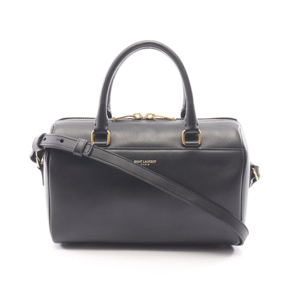 ベイビーダッフル 2WAY ハンドバッグ レザー ブラック サンローランパリ バッグ SAINT LAURENT PARIS