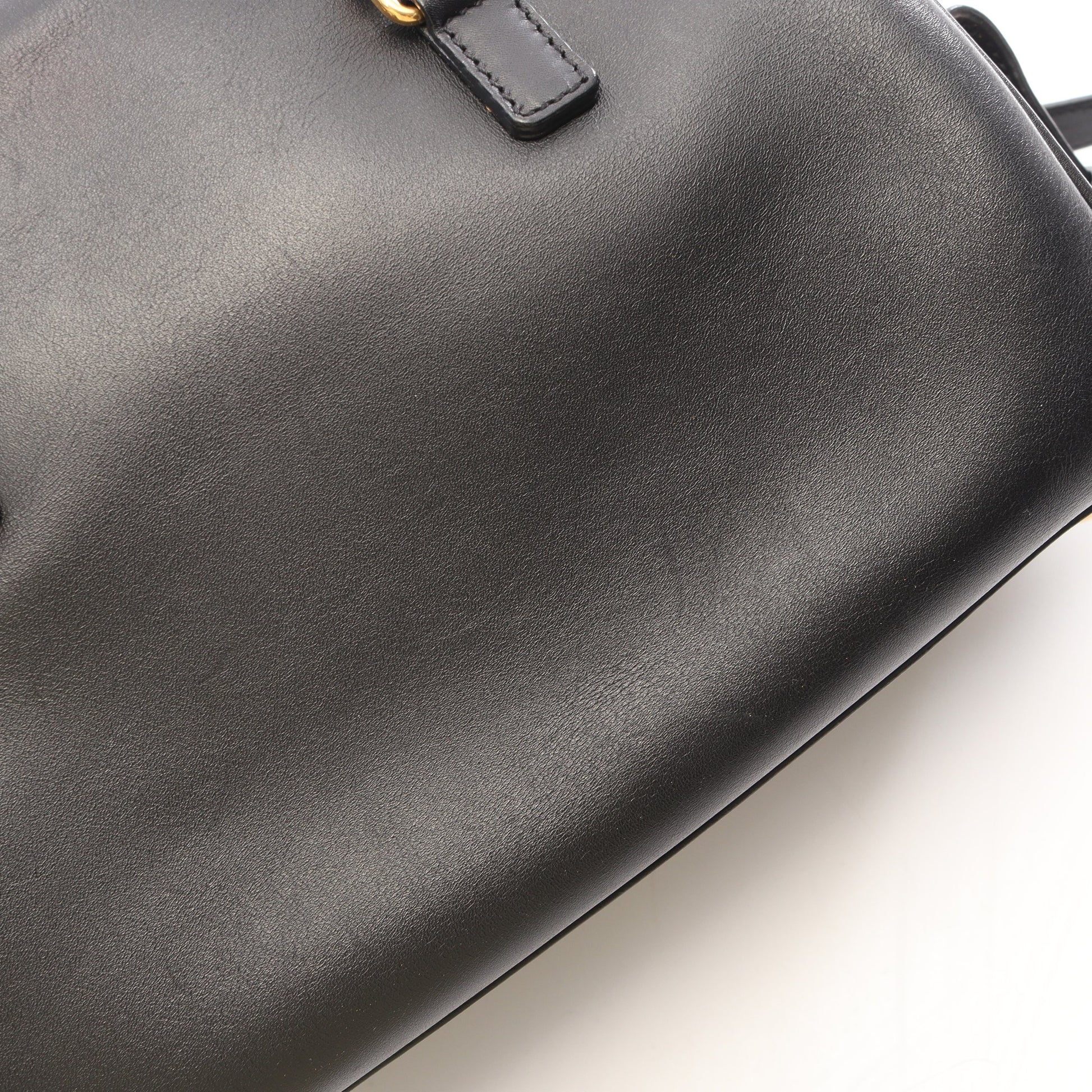 ベイビーダッフル 2WAY ハンドバッグ レザー ブラック サンローランパリ バッグ SAINT LAURENT PARIS