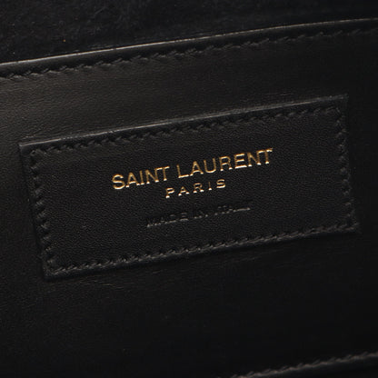 ベイビーダッフル 2WAY ハンドバッグ レザー ブラック サンローランパリ バッグ SAINT LAURENT PARIS