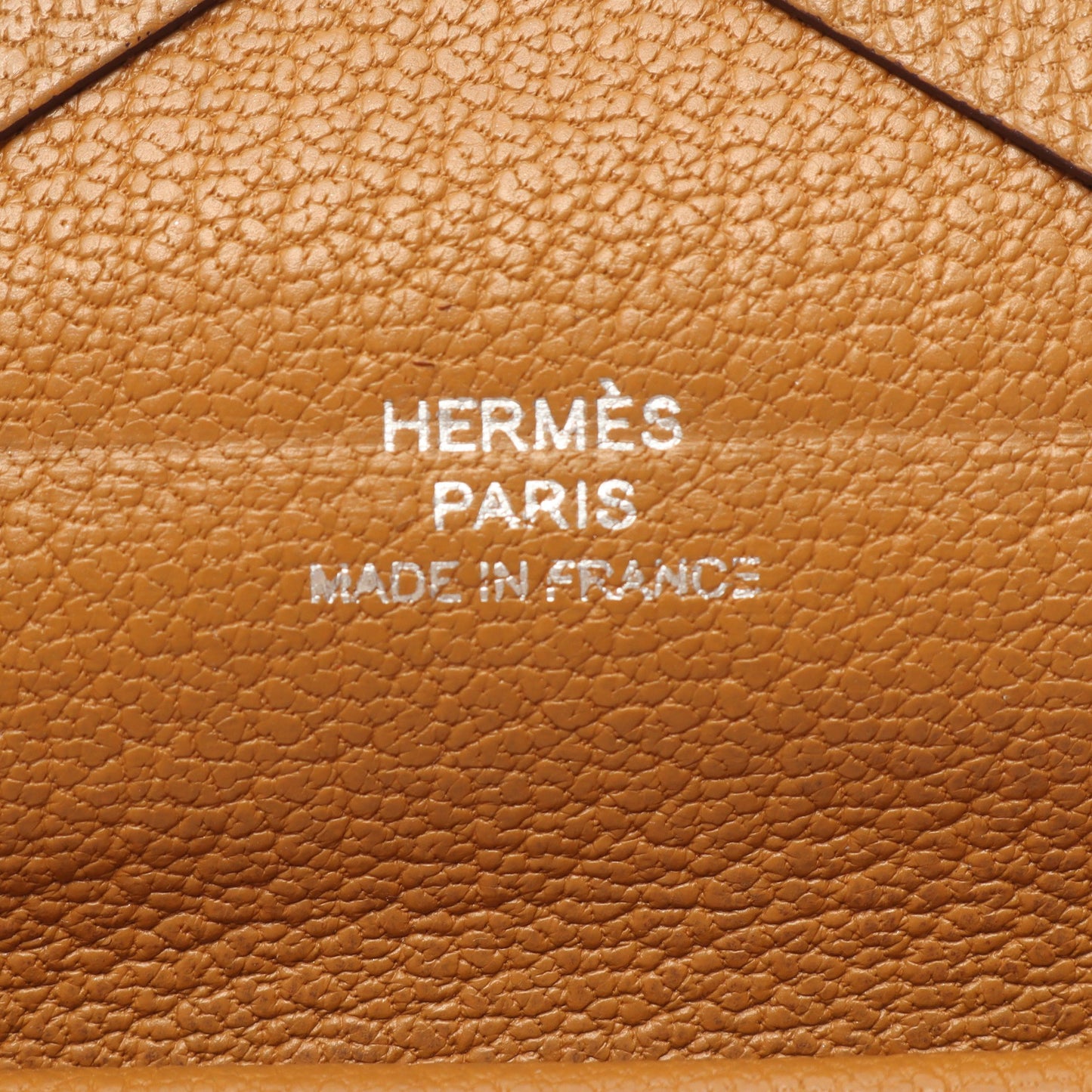 カルヴィデュオ セサミ コインケース シェーブル イエローブラウン シルバー金具 B刻印 エルメス 財布・小物 HERMES