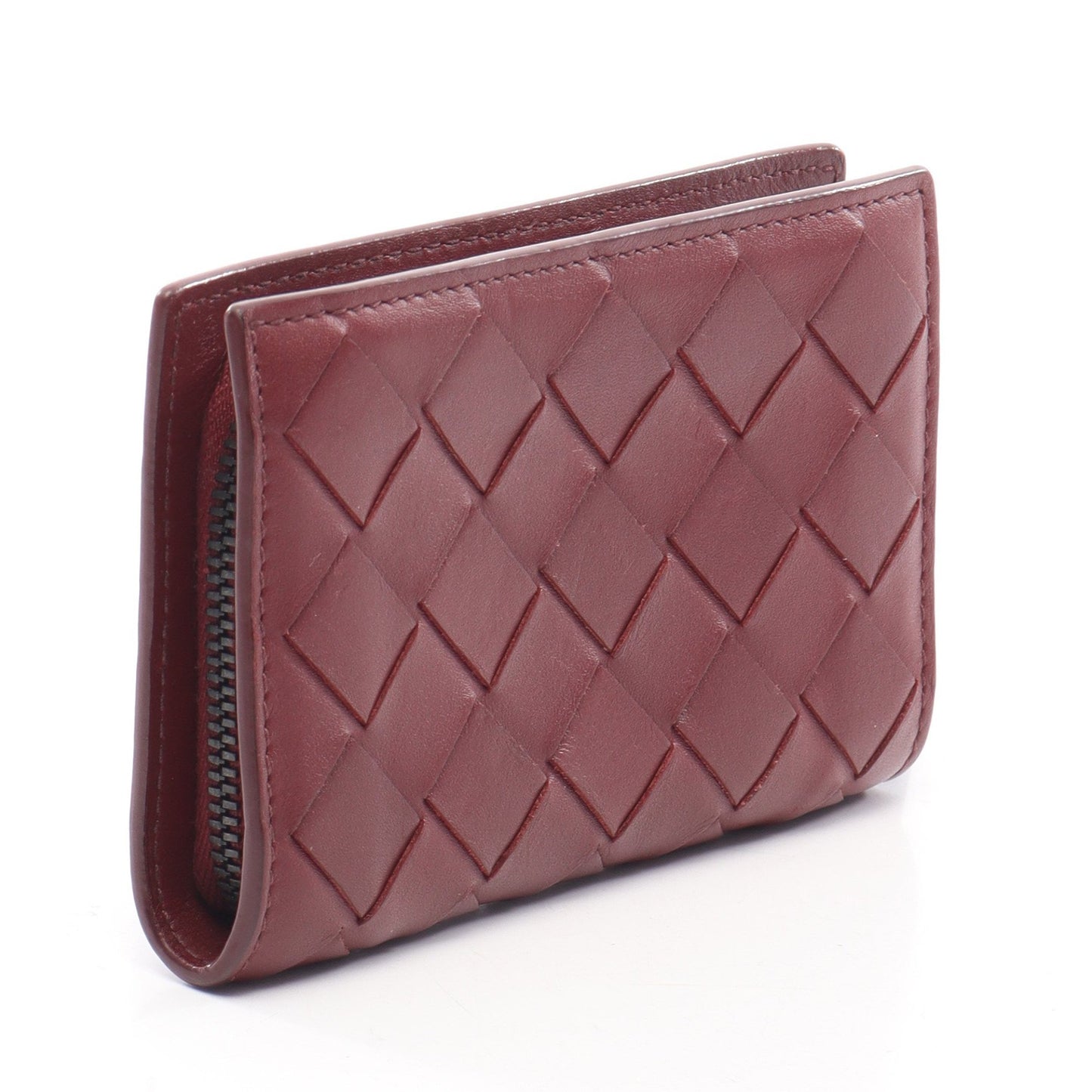 イントレチャート コインケース レザー ボルドー ボッテガヴェネタ 財布・小物 BOTTEGA VENETA