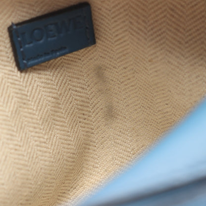 パズルバッグ ミニ ハンドバッグ レザー ダークブルー ロエベ バッグ LOEWE