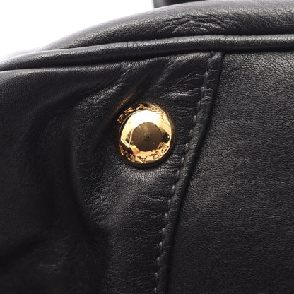 リボン 2WAY ハンドバッグ レザー ブラック プラダ バッグ PRADA